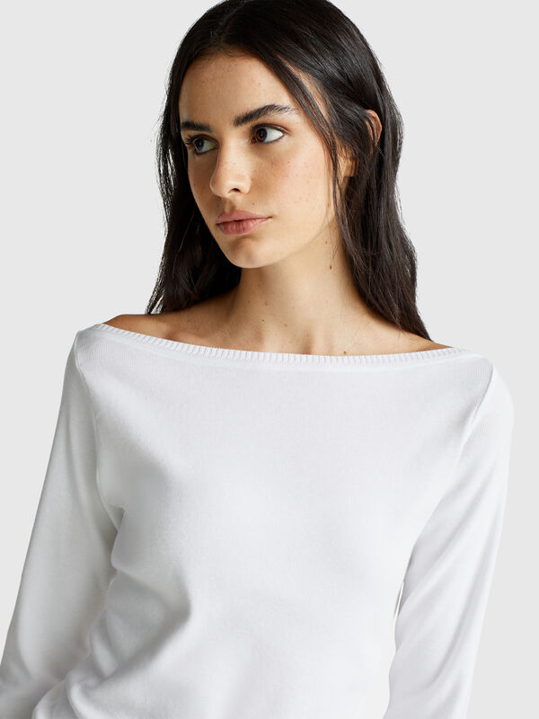 Pullover mit U-Boot-Ausschnitt Damen