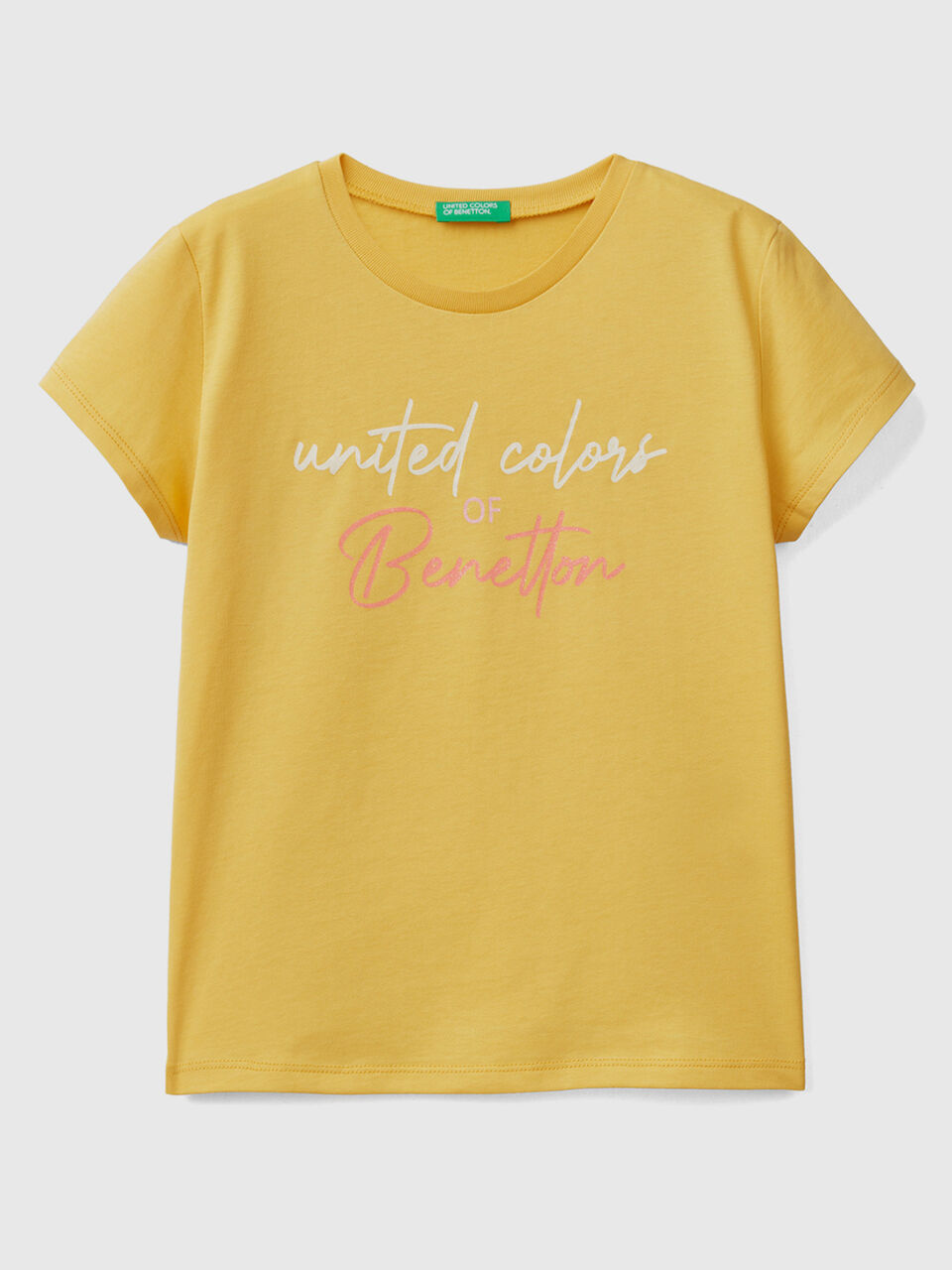 T-Shirt aus Bio-Baumwolle mit glitzerndem Logo image number 1