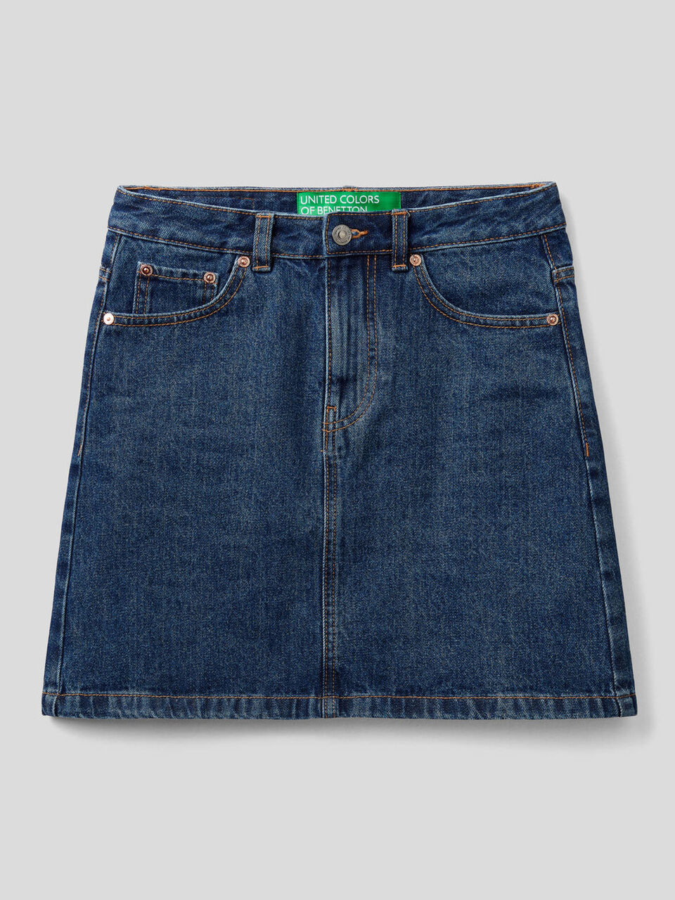 Minirock in Jeans aus 100% Baumwolle image number 1