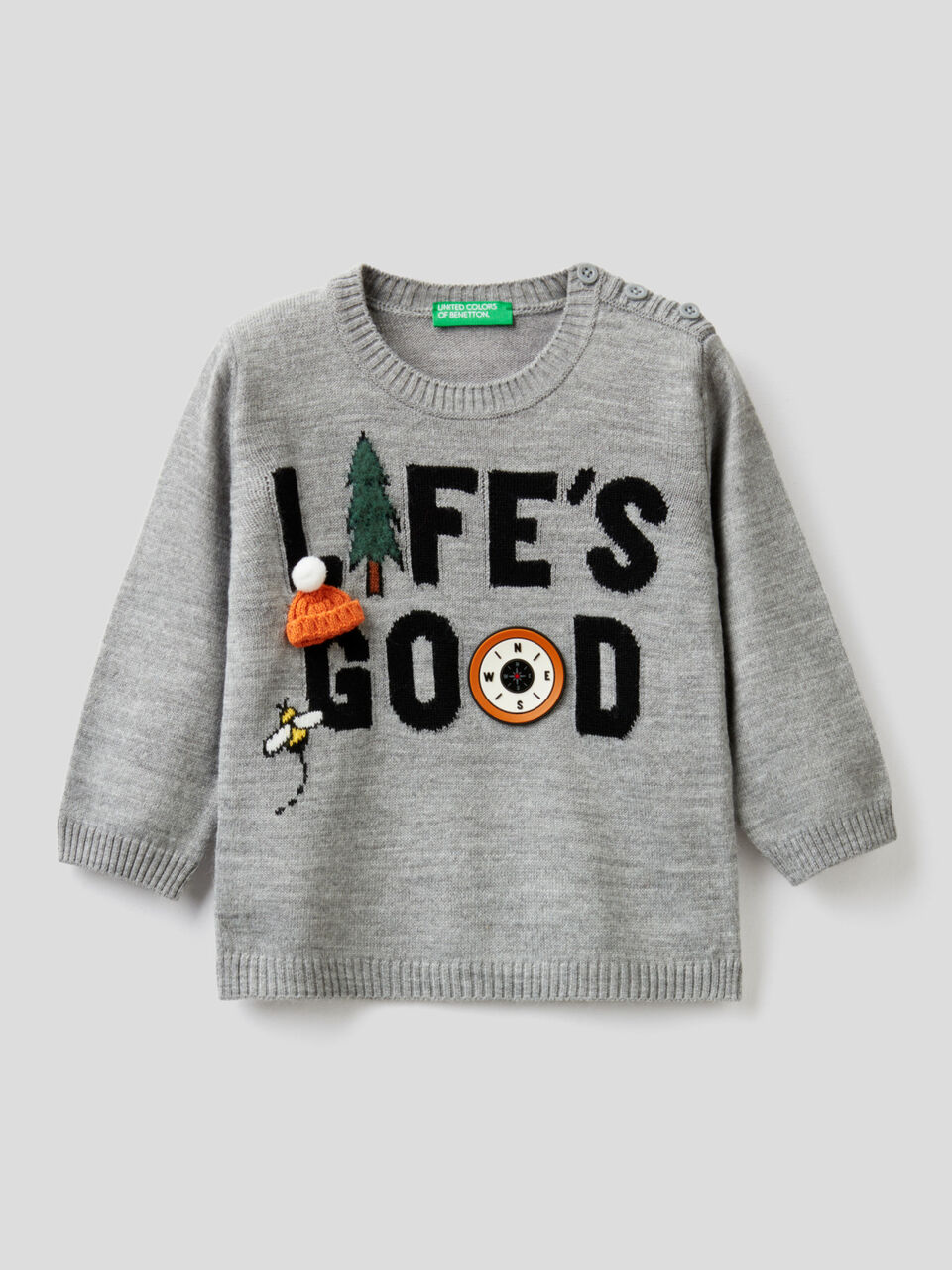 Pullover mit Intarsien-Illustration image number 1