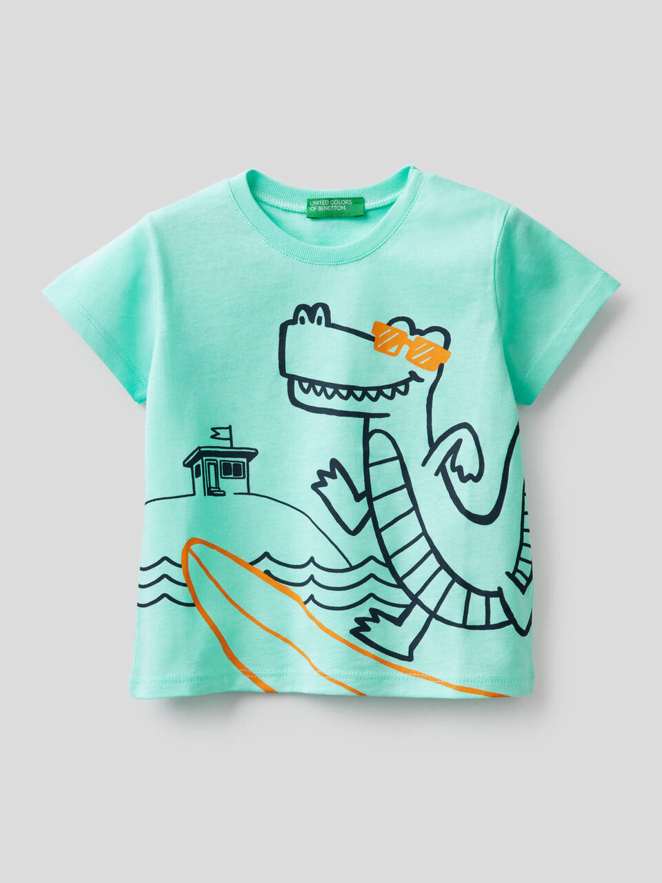 T-Shirt aus reiner Baumwolle mit Print image number 1