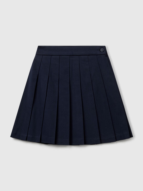 Faltenrock aus Flanell Mädchen