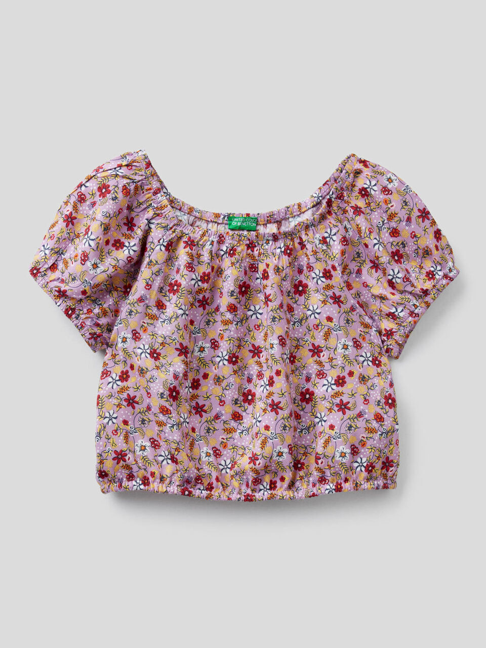 Cropped-Top mit Blumenprint image number 1