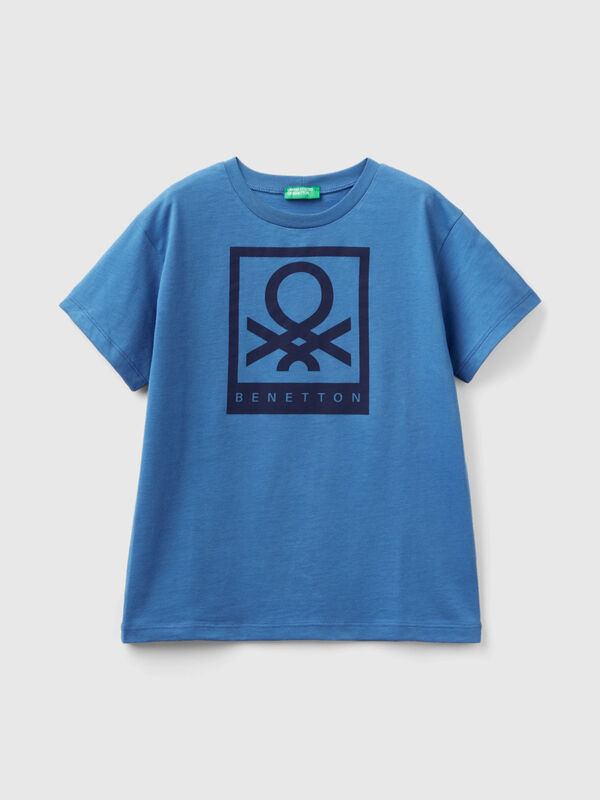 T-Shirt aus 100% Baumwolle mit Logo Jungen