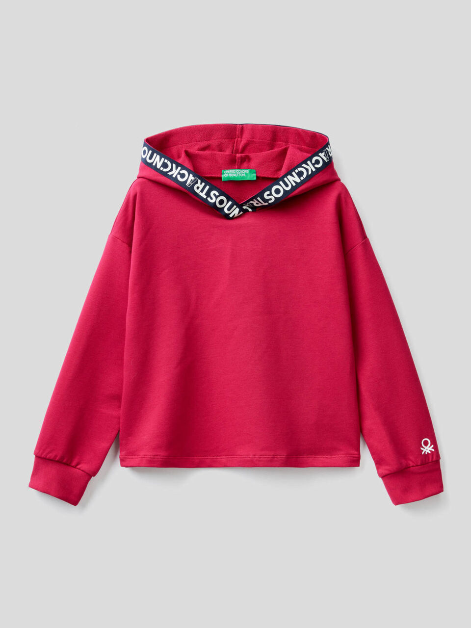 Cropped-Sweatshirt in stretchiger Bio-Baumwolle image number 1