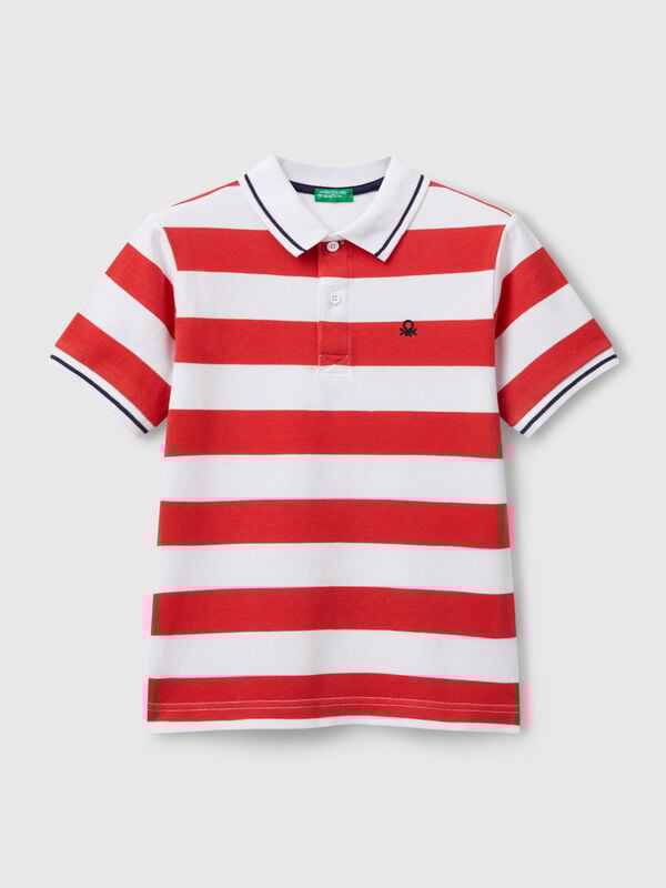 Gestreiftes Kurzarm-Poloshirt Jungen