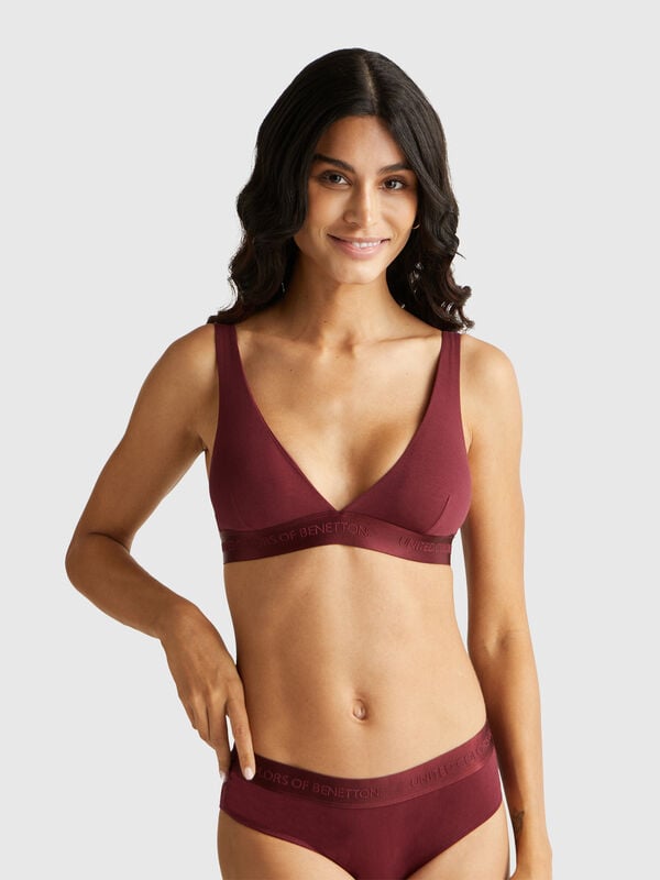 Triangel-BH aus Stretch-Baumwolle Damen