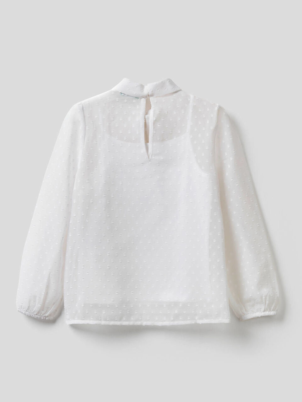Bluse mit Masche am Ausschnitt image number 2