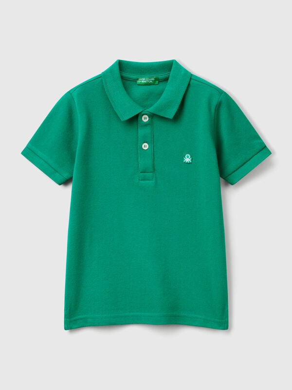 Kurzarm-Poloshirt aus reiner Baumwolle Jungen