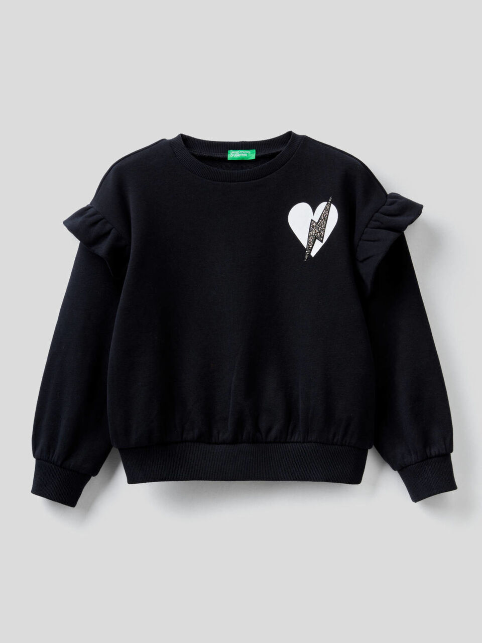 Sweatshirt mit Rüschen und Applikationen image number 1