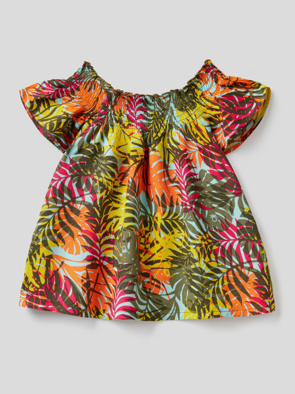 Ausgestellte Bluse mit Muster image number 1