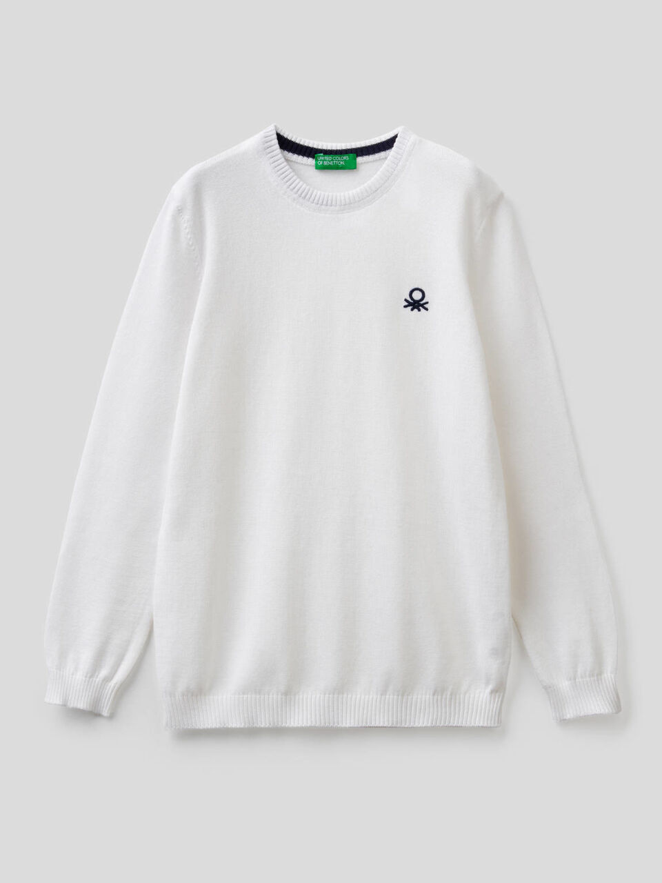Pullover aus reiner Baumwolle mit Logo image number 1