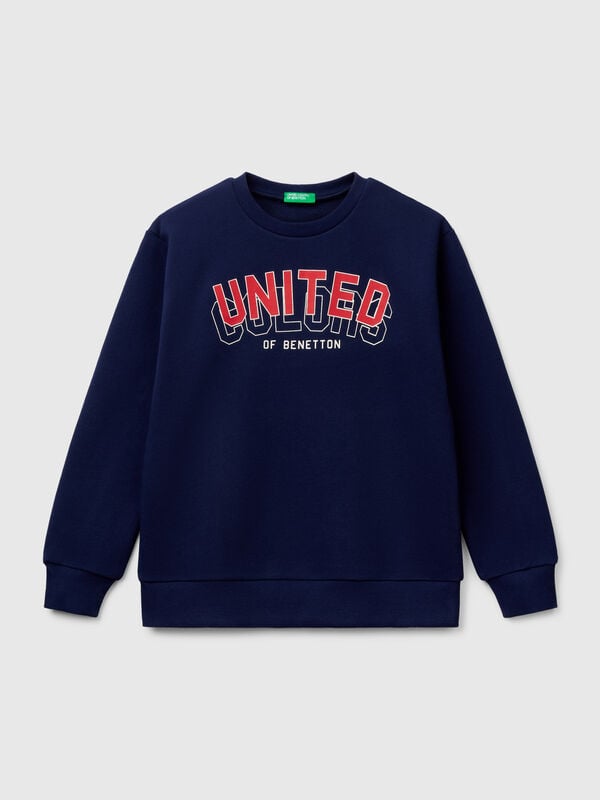 Sweatshirt aus reiner Baumwolle mit Aufdruck Jungen