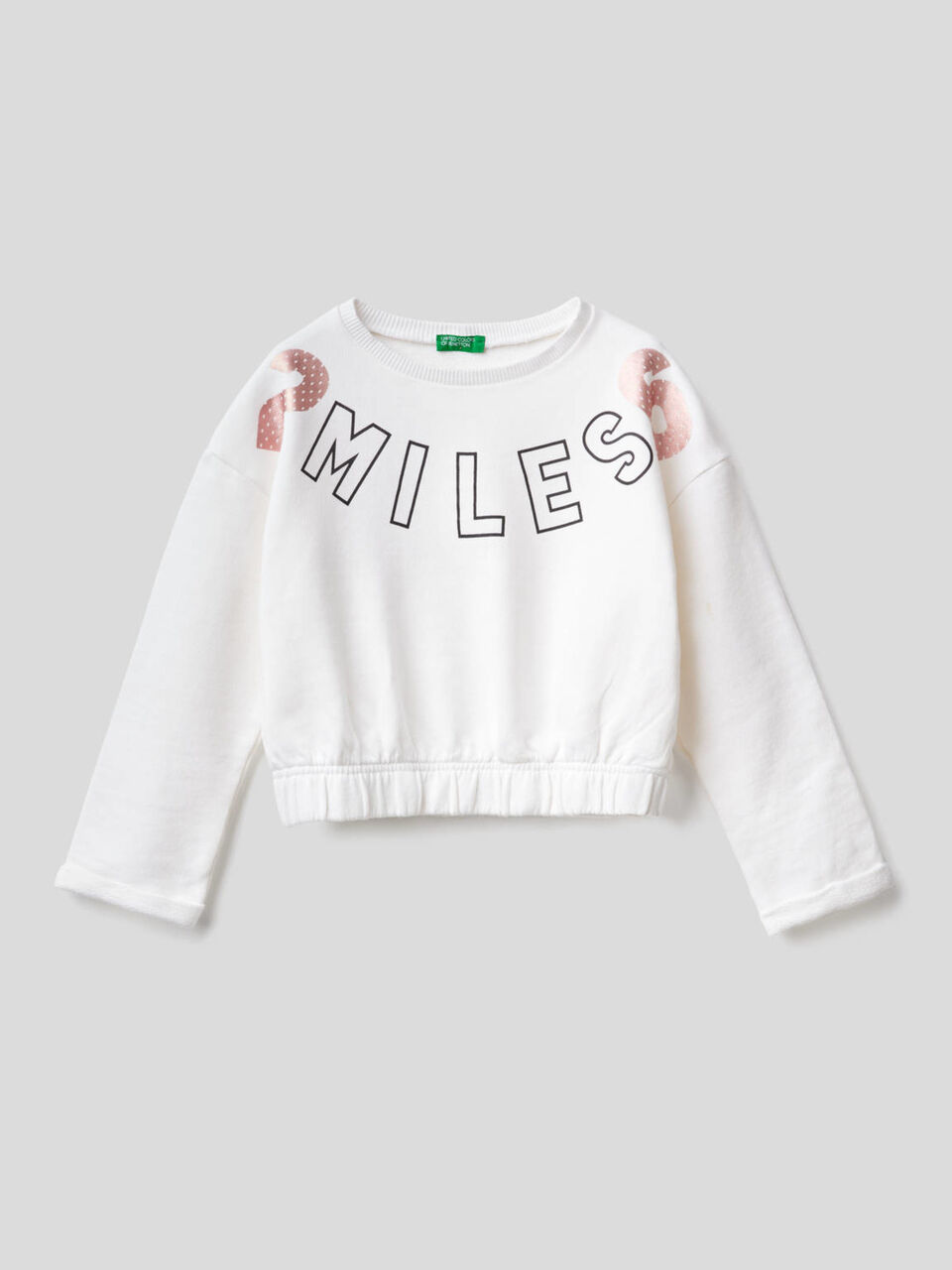 Sweatshirt mit gerafftem Saum unten image number 1