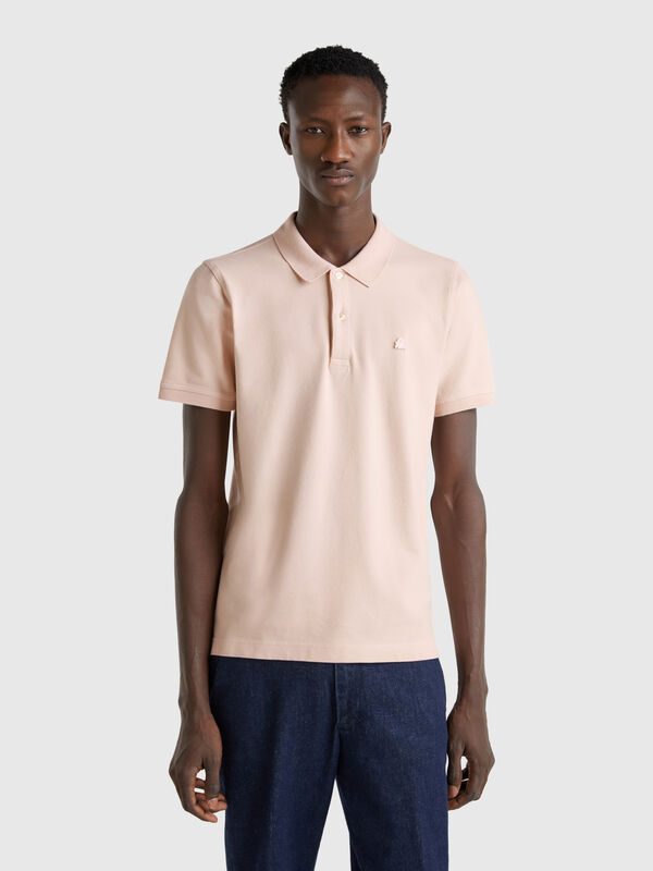 Slim Fit Poloshirt in Puderrosa Herren