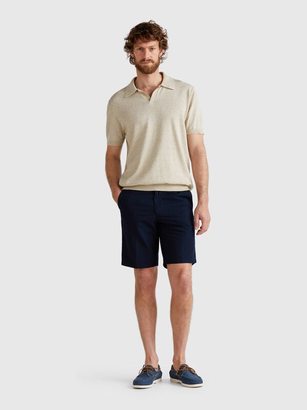 Chino-Bermudashorts aus Canvas Herren