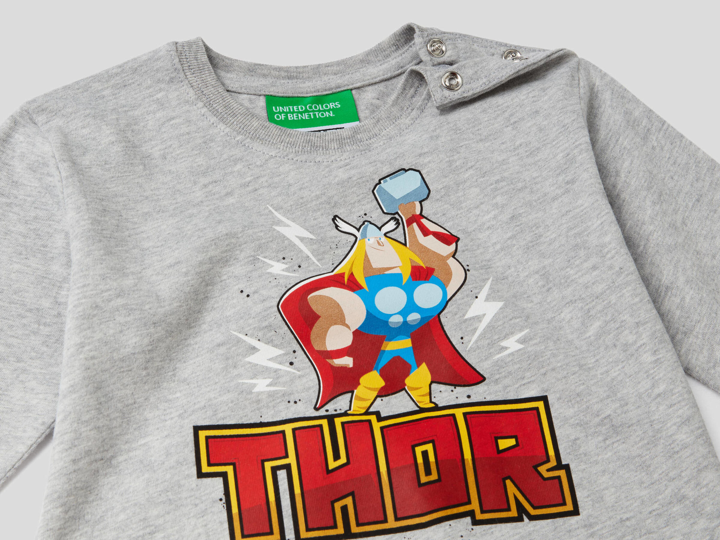 T-Shirt aus 100% Baumwolle mit Marvel Print image number null