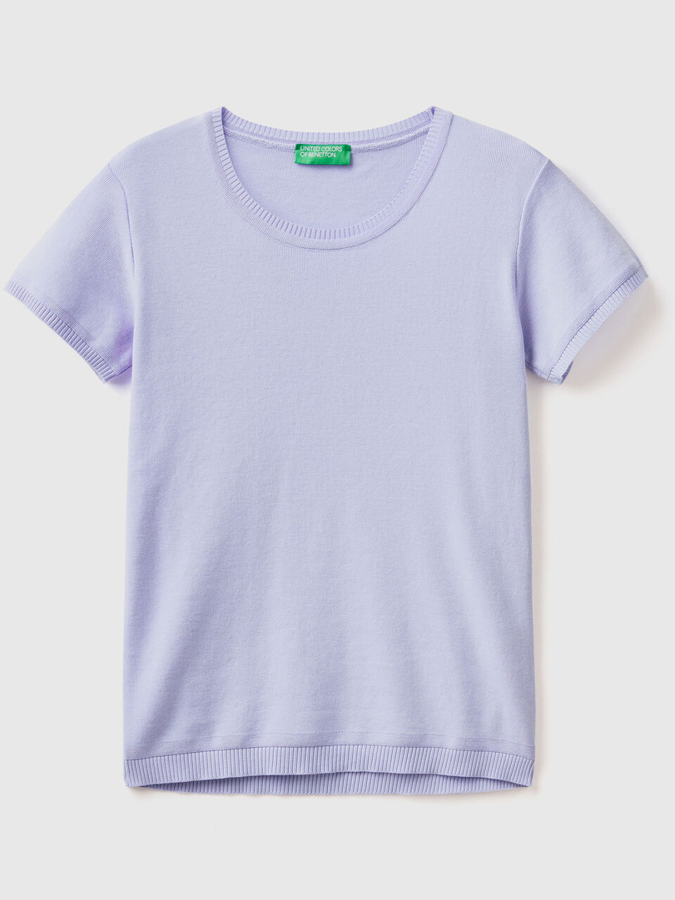 Kurzärmeliger Pulli aus 100% Baumwolle image number 1