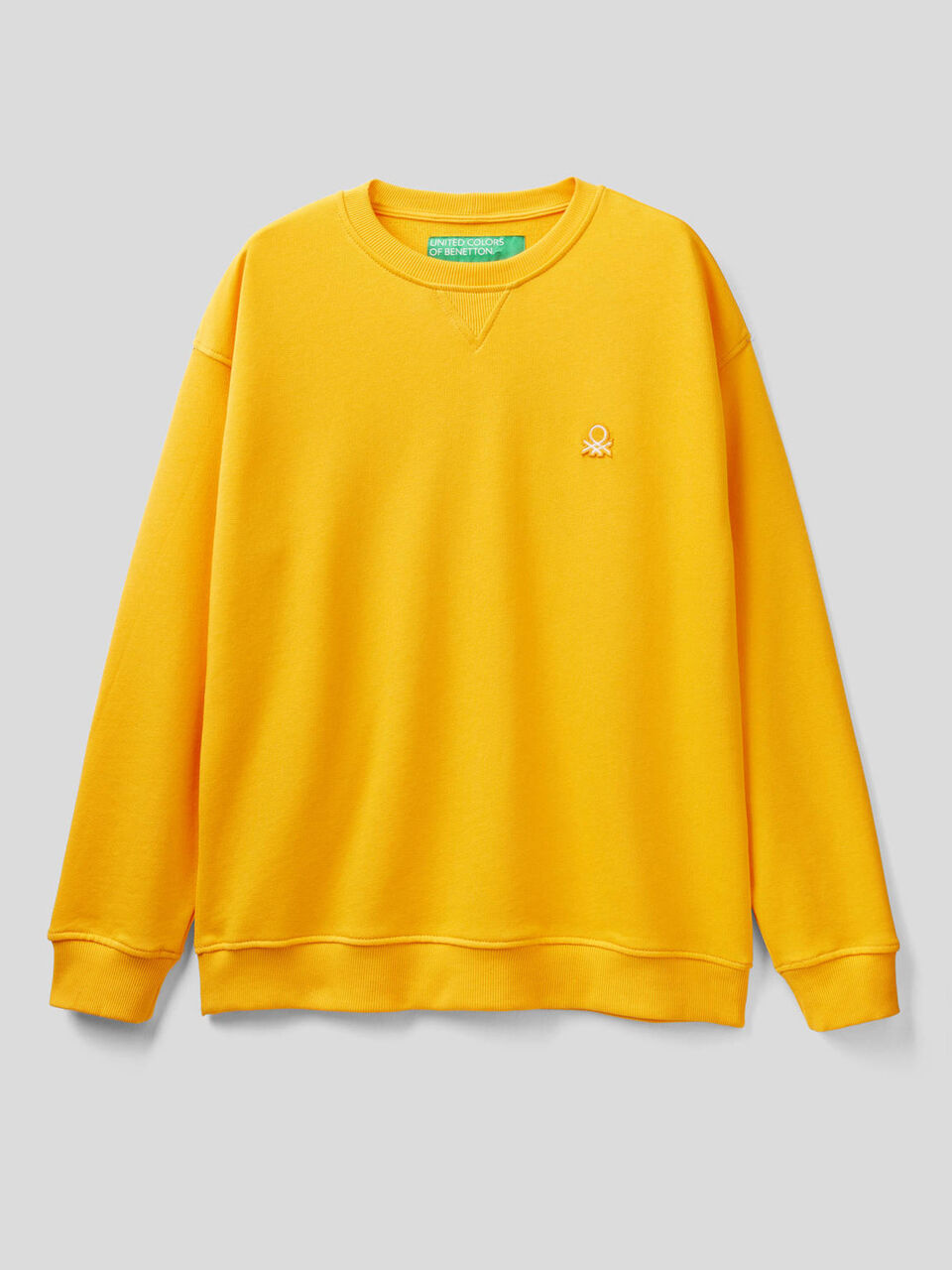 Sweatshirt in 100% Baumwolle mit aufgenähtem Logo image number 1