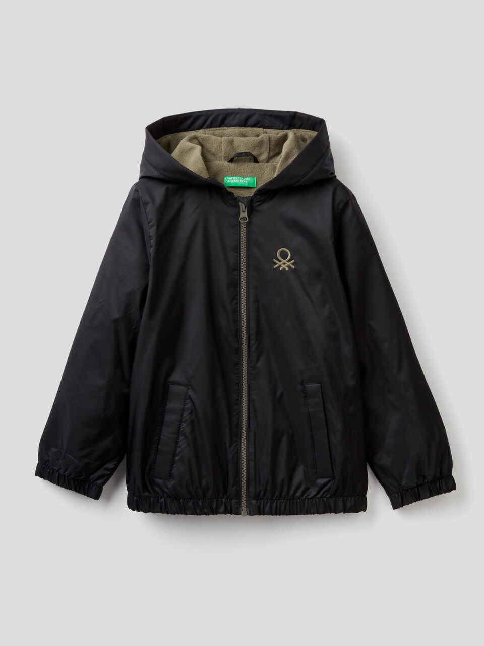 Jacke mit Reißverschluss und Kapuze image number 1