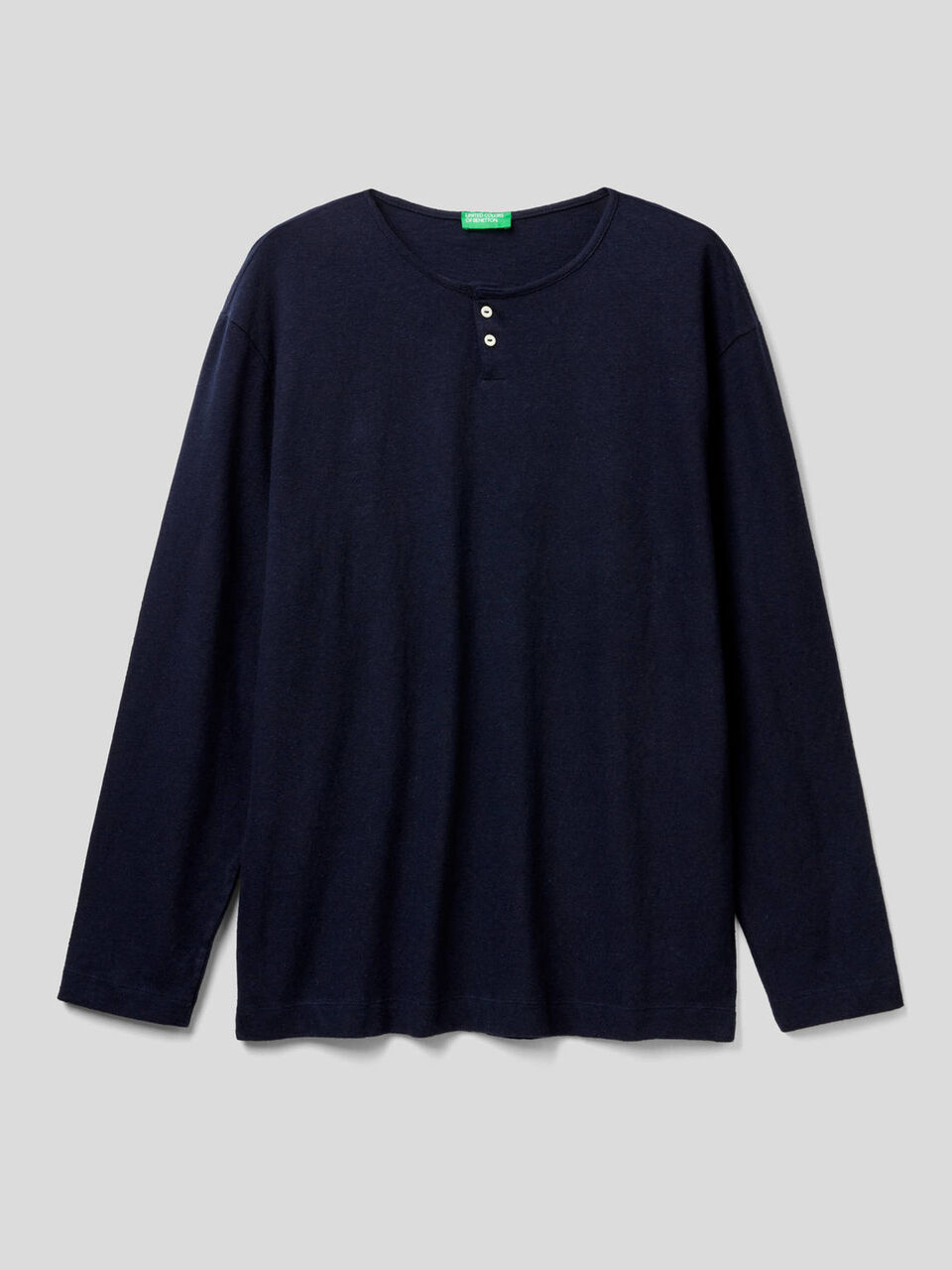 Henley-T-Shirt aus einer Leinenmischung image number 1
