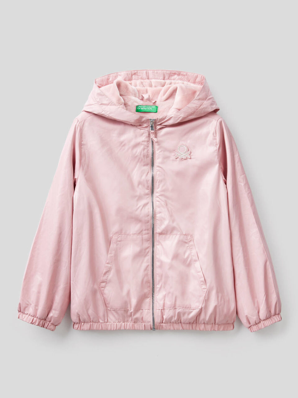 Glänzende Jacke mit Kapuze image number 1