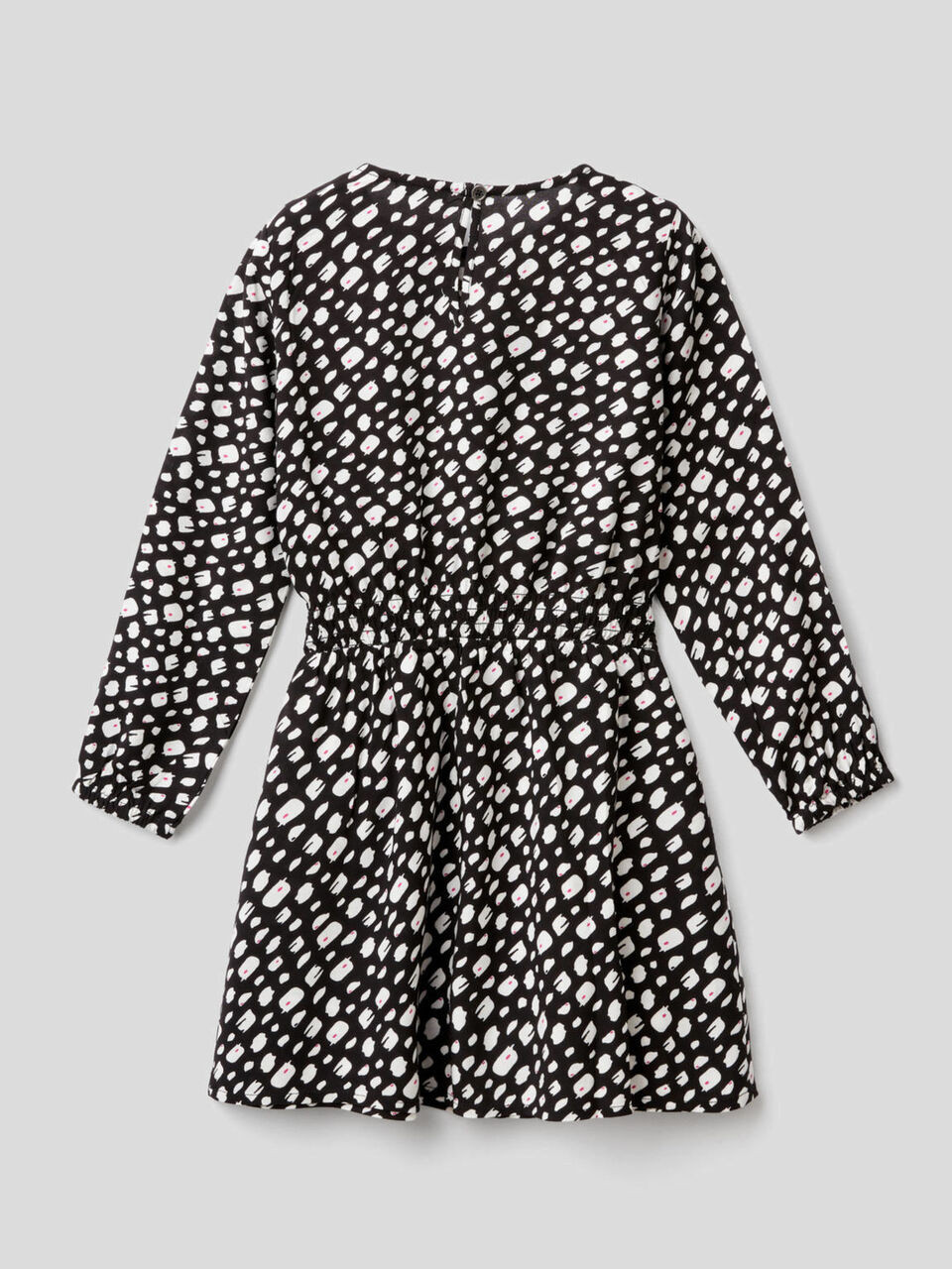 Kleid mit Print und langen Ärmeln image number 2