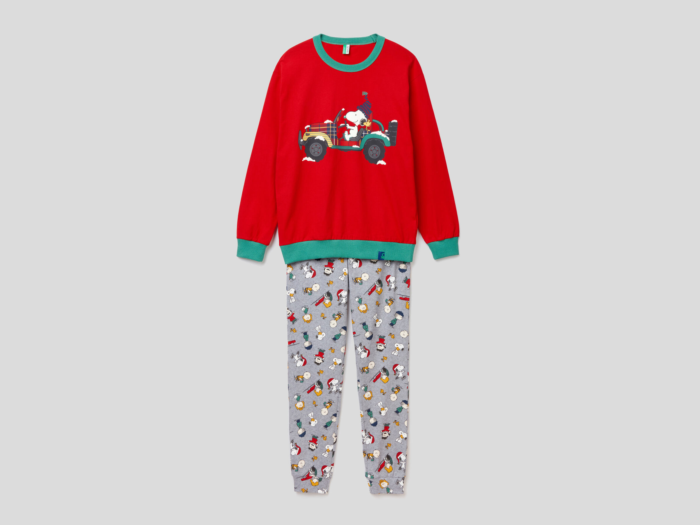 Snoopy-Pyjama aus warmer Baumwolle image number 4