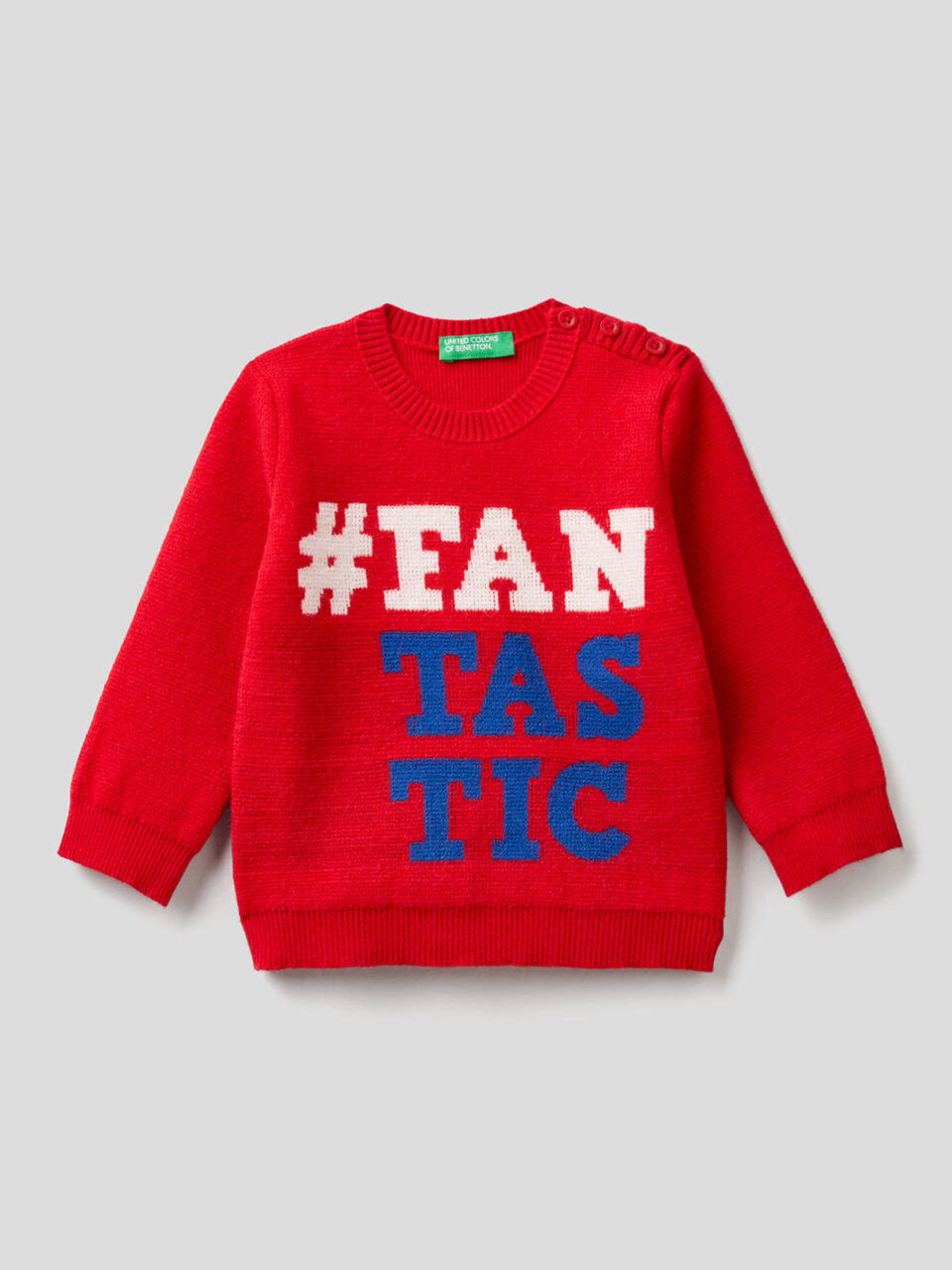 Pullover mit Intarsien-Schriftzug image number 1