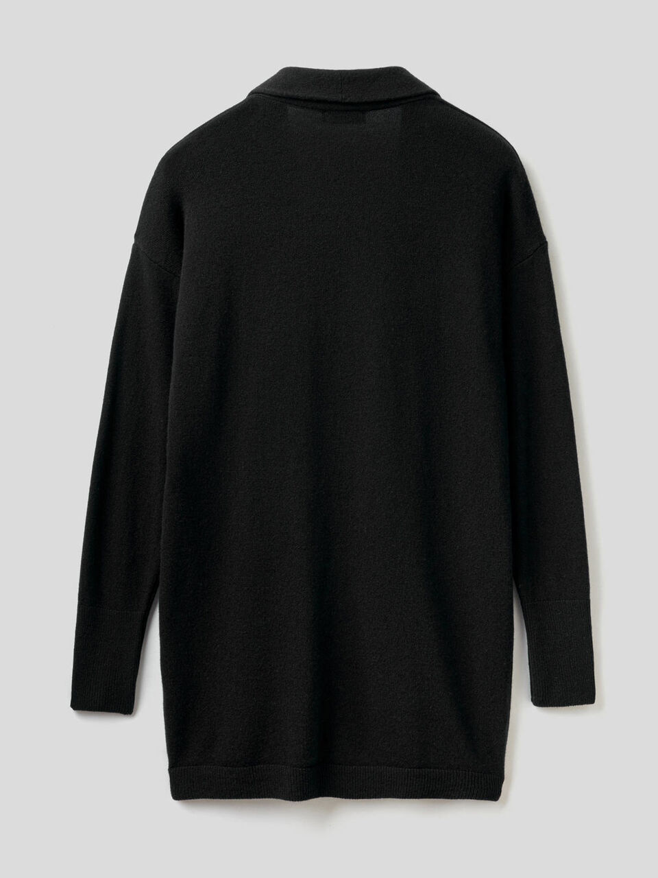 Lange Strickjacke mit Schalkragen image number 2