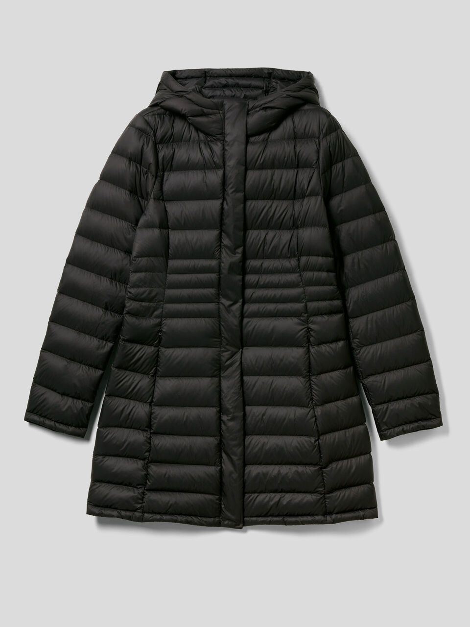 Taillierte Daunenjacke mit Kapuze image number 1