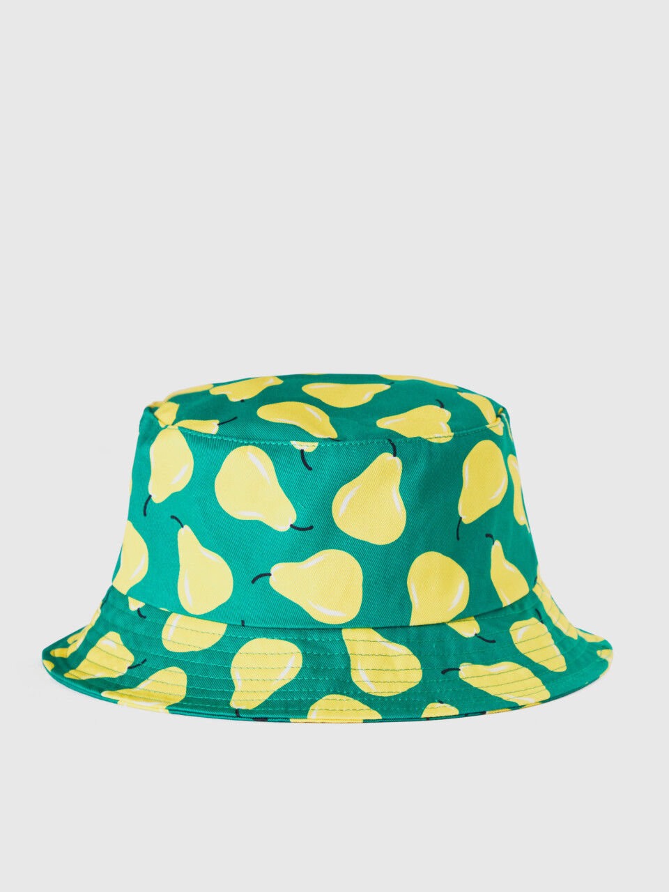 Mütze in Grün mit Birnenmuster