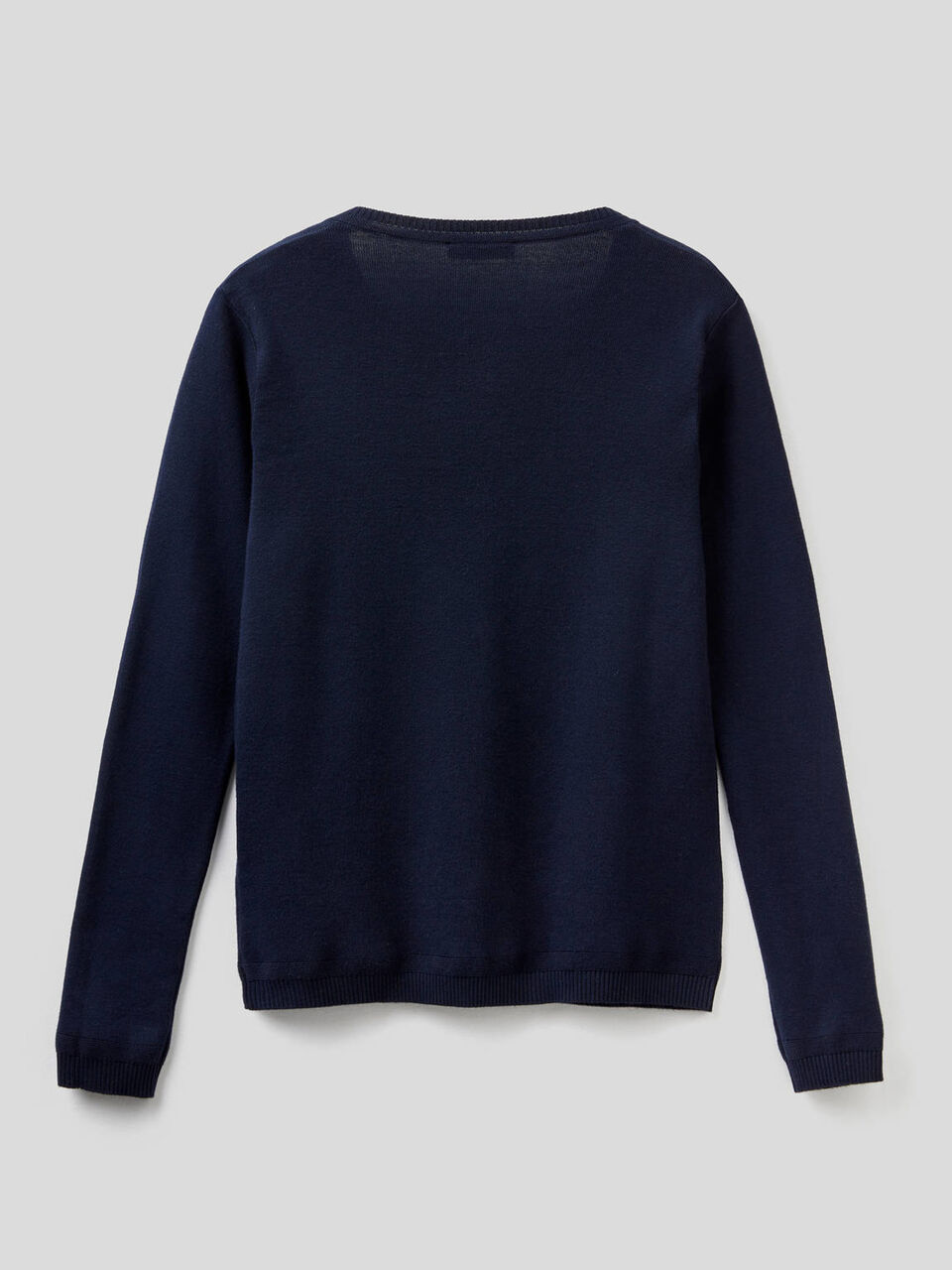 Strickjacke aus reiner % Baumwolle mit Rundausschnitt image number 2