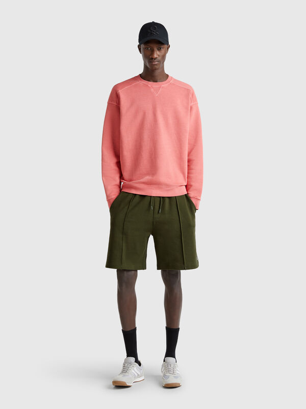 Bermudashorts aus Baumwollfleece Herren