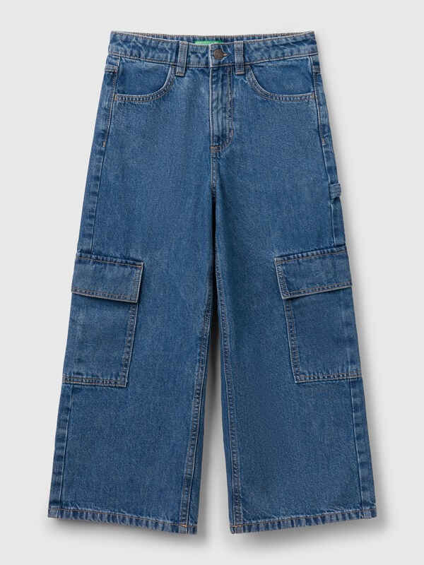 Cargojeans mit weiter Passform Mädchen