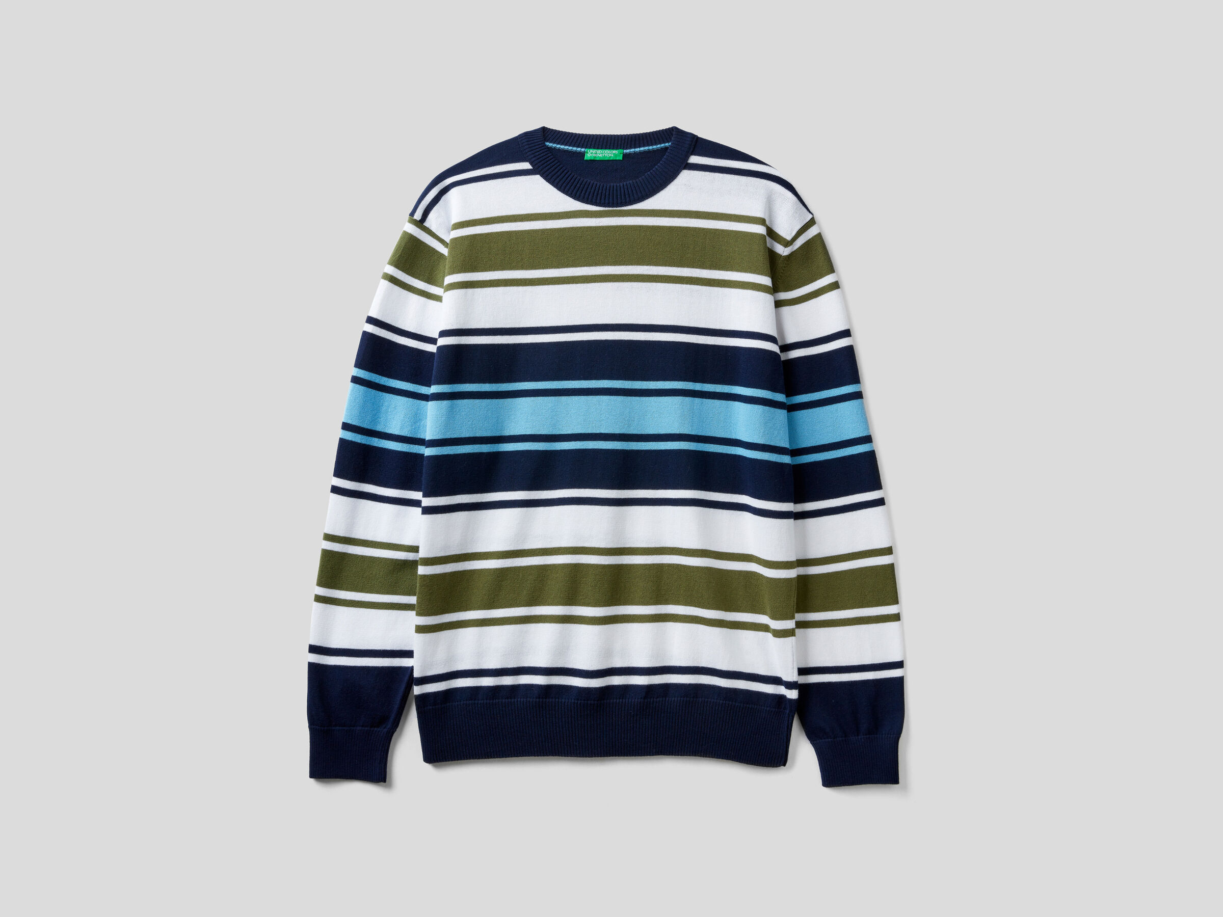 Gestreifter Pullover aus 100% Baumwolle image number 4