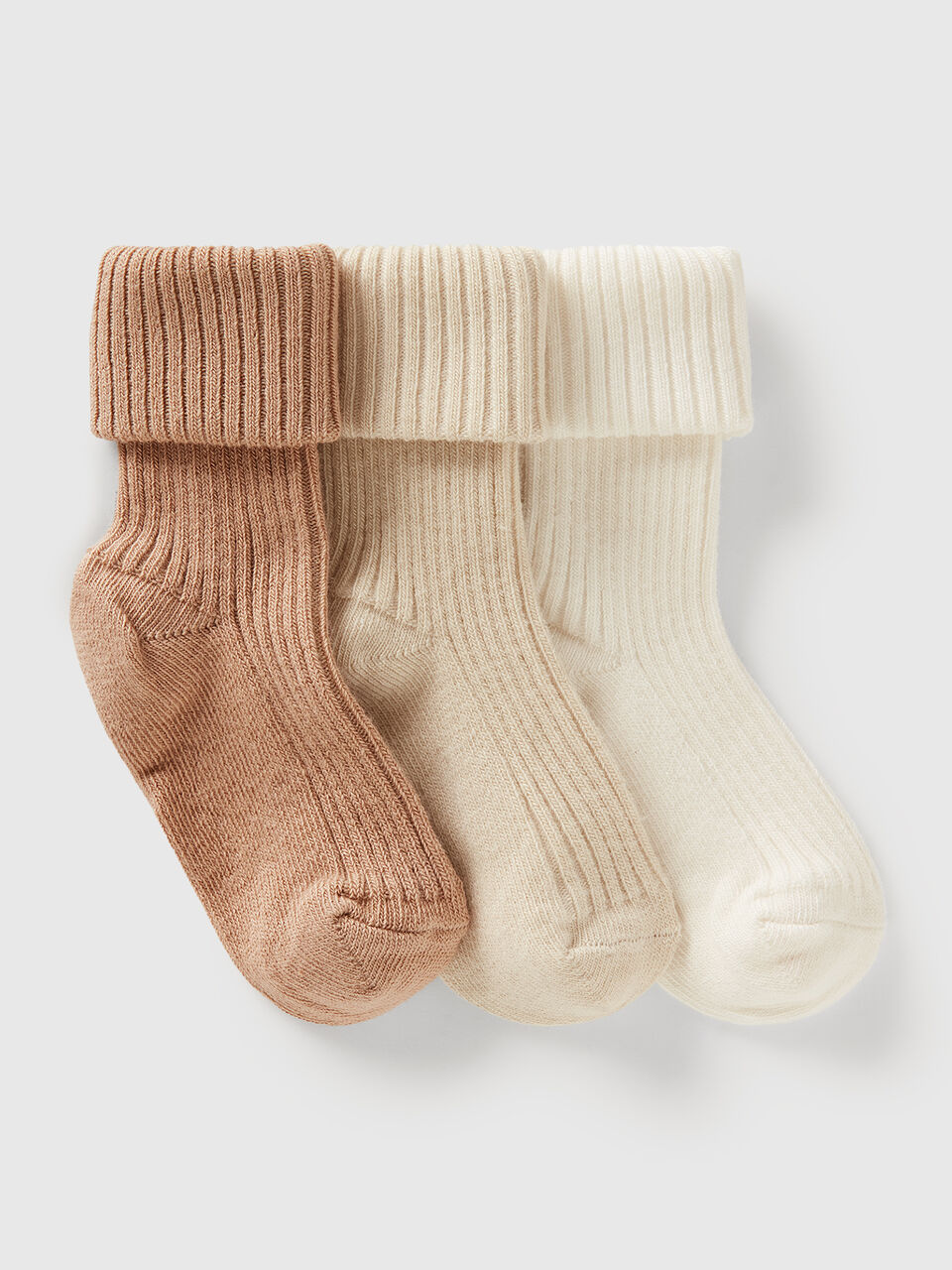 KNITTED SOCKS 3 PAIR Newborn image number 1