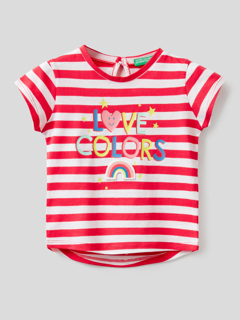 Gestreiftes T-Shirt aus 100% Baumwolle image number 1