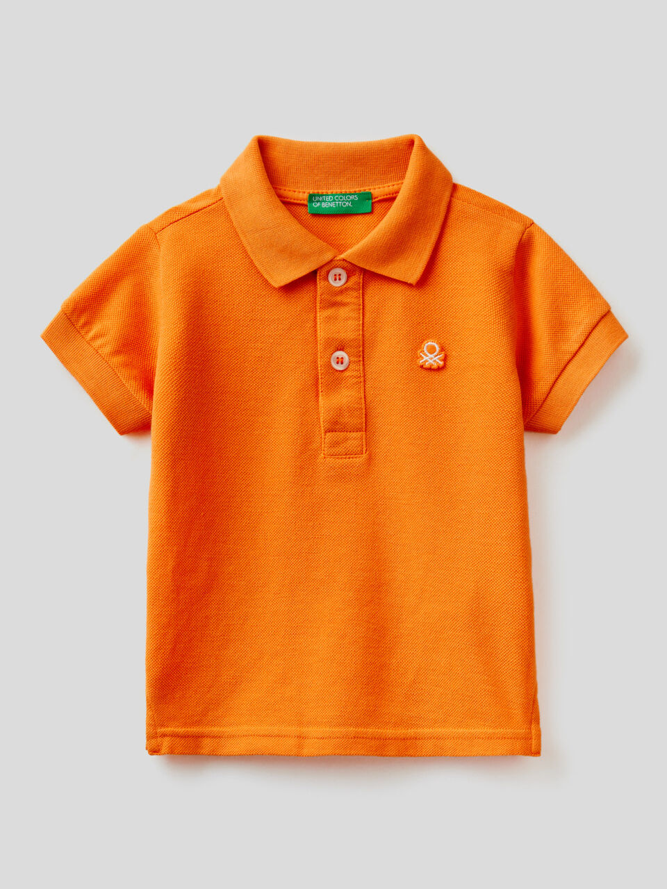 Kurzärmeliges Poloshirt aus Bio-Baumwolle image number 1