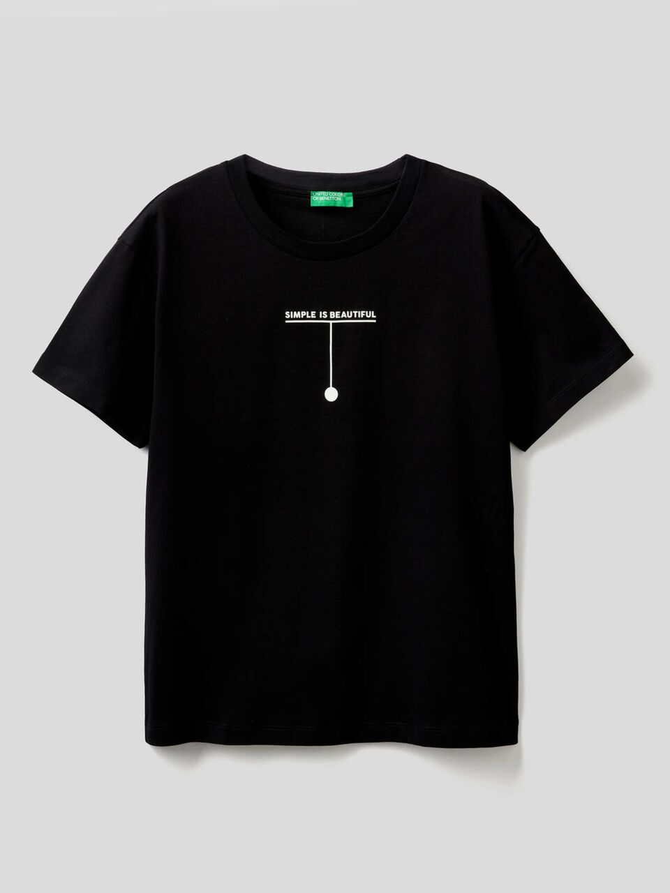 T-Shirt aus 100% Baumwolle mit Slogan als Print image number 1