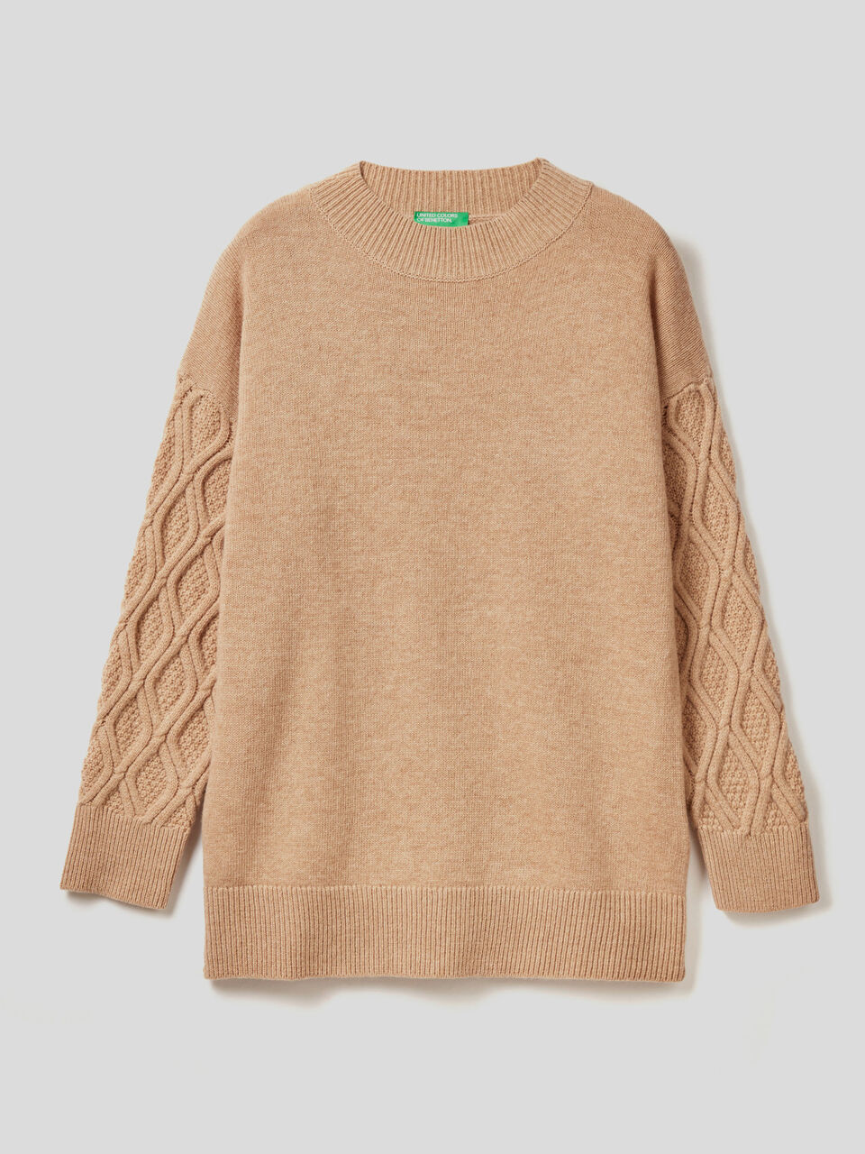 Rollkragenpullover mit Ärmeln samt Muster image number 1