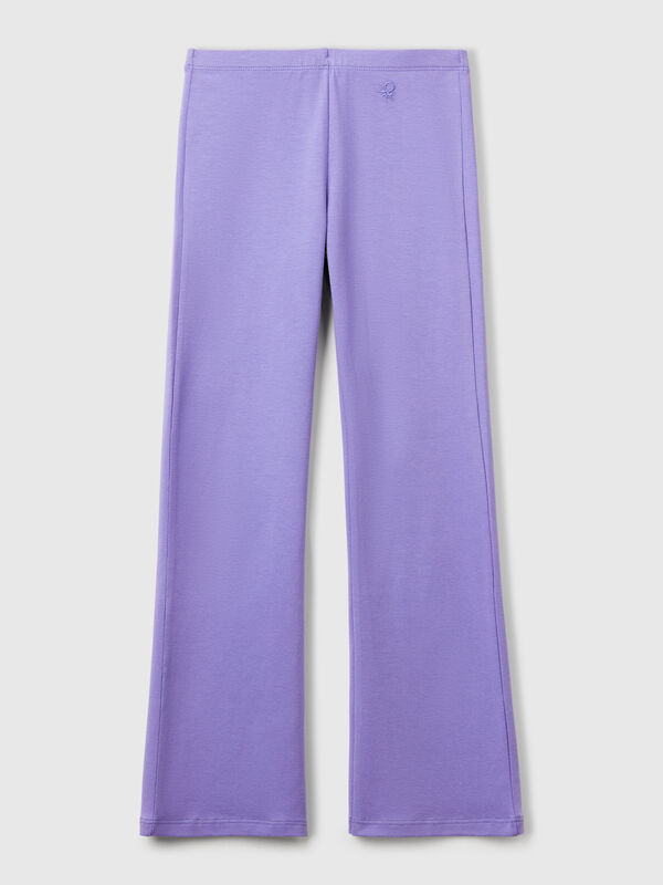 Ausgestellte Leggings aus Stretch-Baumwolle Mädchen