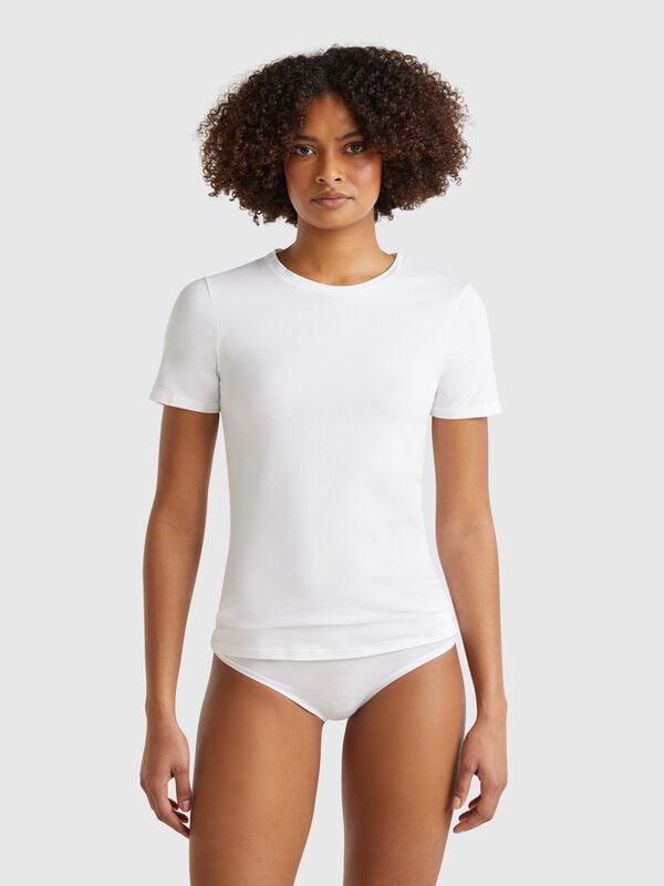 Super-Stretch-T-Shirt aus Baumwolle Damen
