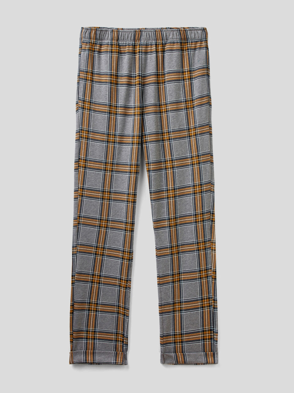 Karierte Hose aus Flanell in Baumwolle image number 1