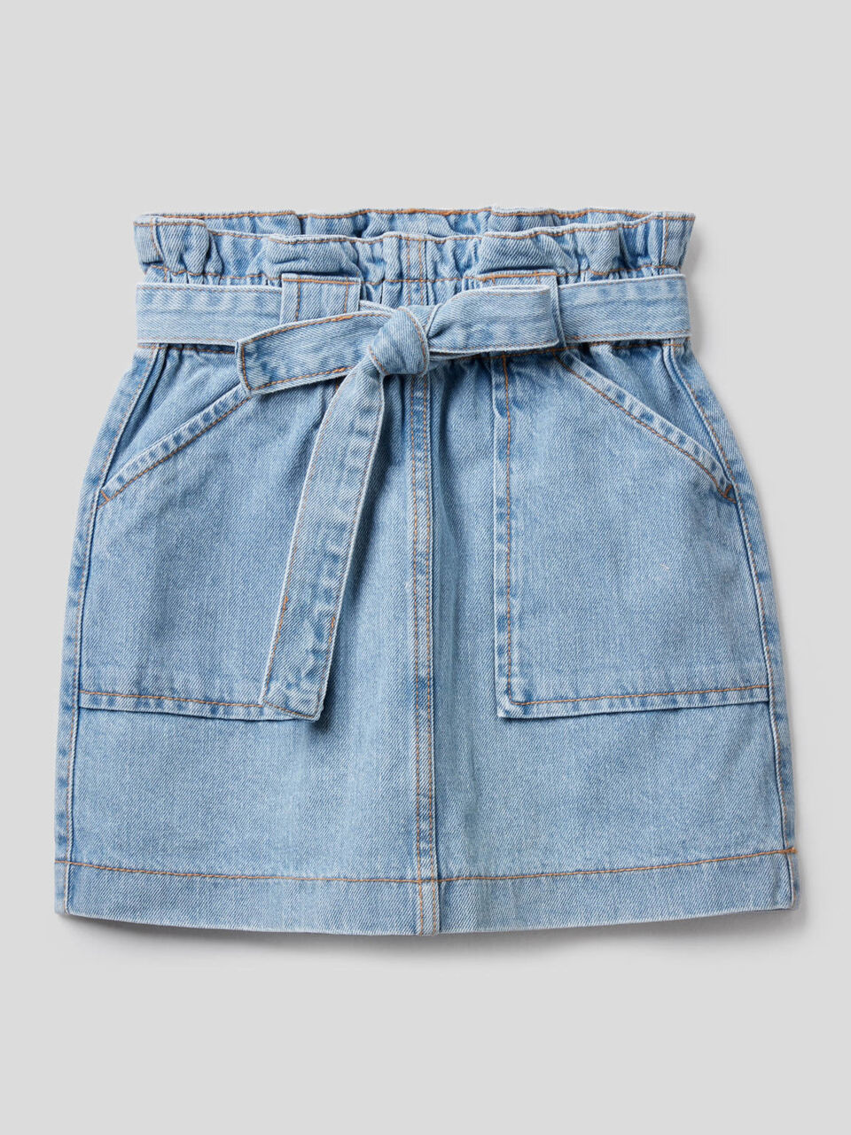 Jeansrock mit hohem Bund image number 1