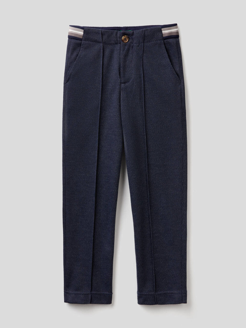 Slim-Fit-Chinos mit Mikromuster image number 1