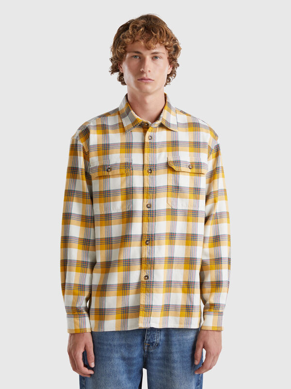 Overshirt in Tartan-Flanell Herren