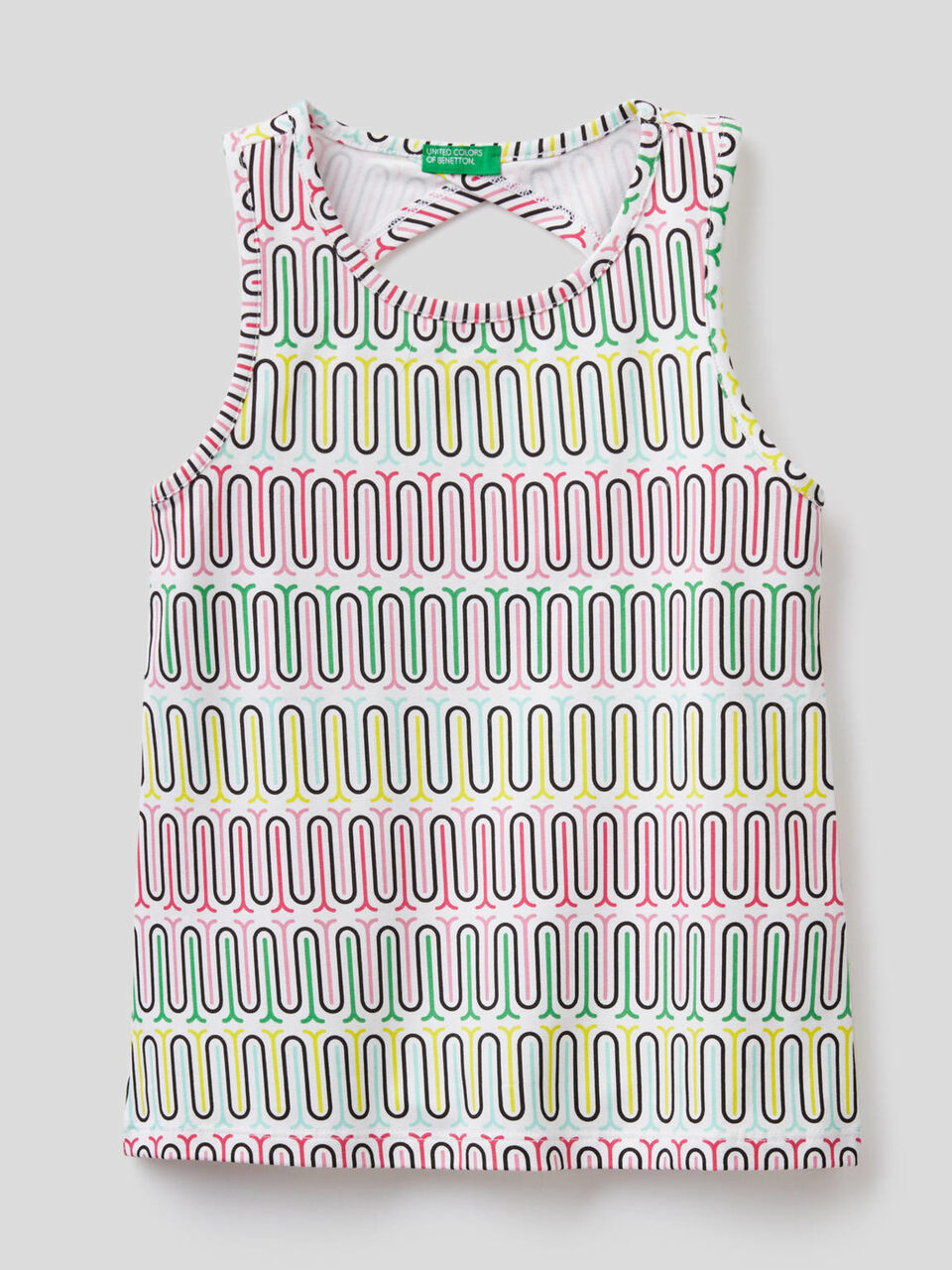 Top aus stretchiger Baumwolle mit Print image number 1
