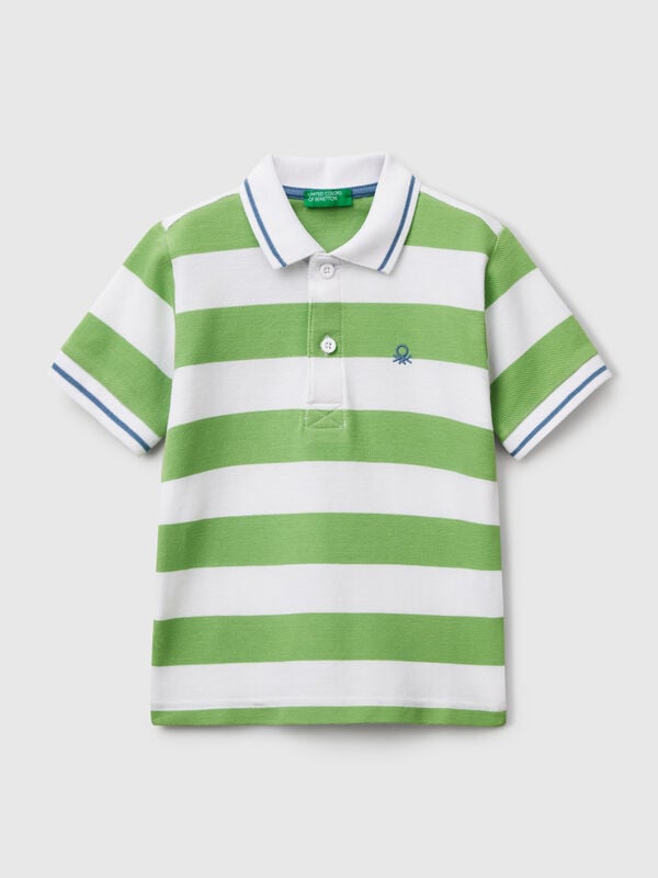 Gestreiftes Kurzarm-Poloshirt Jungen