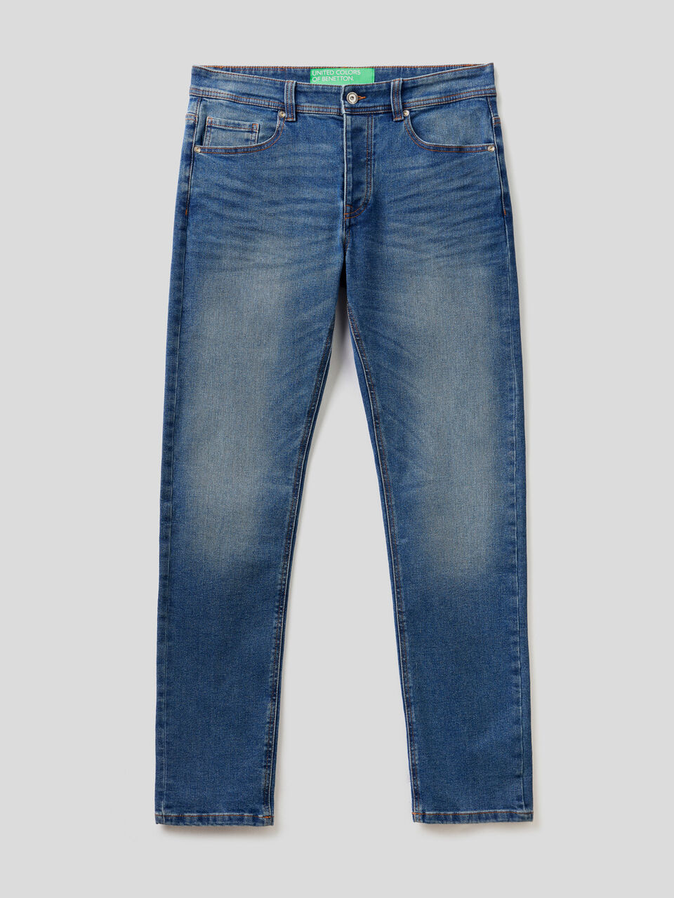 Slim Fit-Jeans mit fünf Taschen image number 1